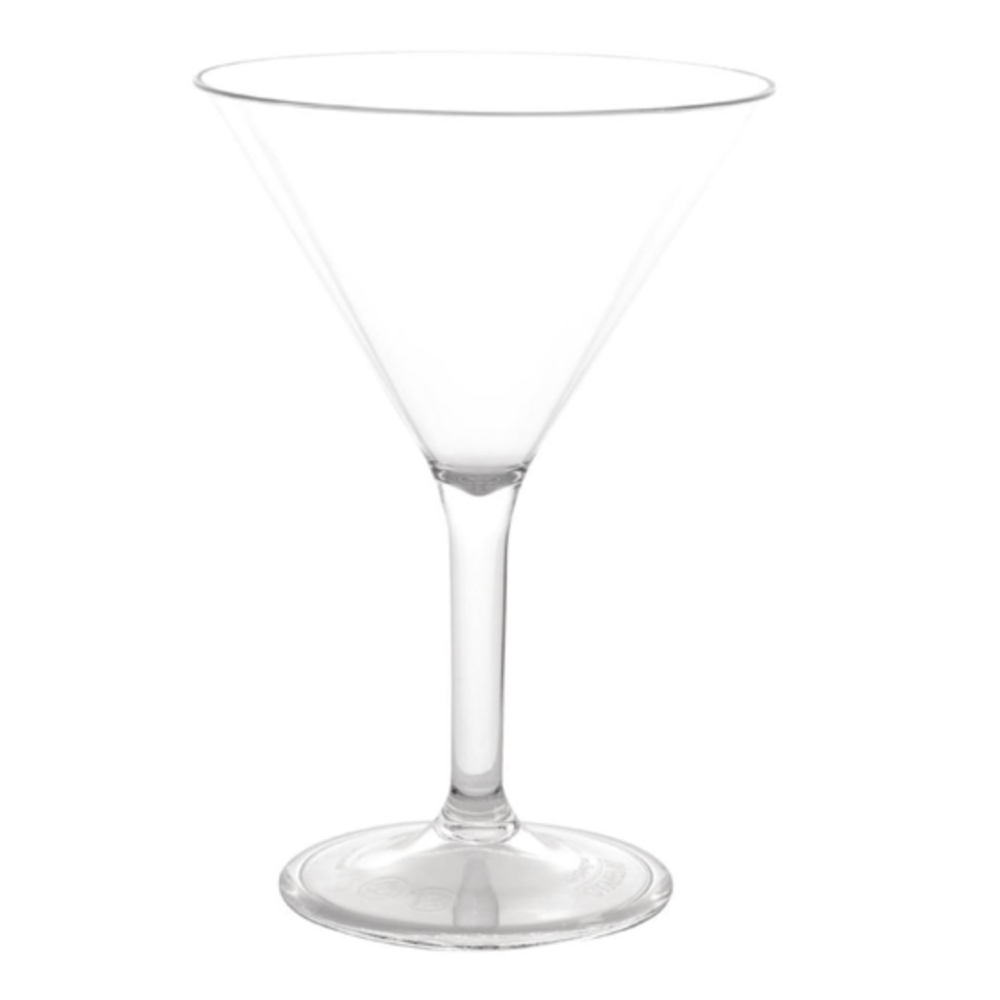 Reusable Plastic Martini Glasses Powder Mill Productions